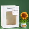 Regalo del Día del Maestro para Maestros Planta de Girasol en Maceta Tejido para Maestros y Amigos Decoración del Hogar Terminado Temporada de Graduación