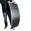 Panel Solar Semiflexible Nuevo 100W Sistema Fotovoltaico Panel de Batería 12V Montado en Techo de RV Vehículo Panel Suave
