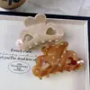 YHJ accesorios para el cabello nuevo pasador de pelo con incrustaciones de diamantes pasador de acetato de alta calidad con forma de corazón pinza de tiburón para recogido en la parte trasera pinza para el pelo