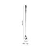 Cuchara de Acero Inoxidable con Mango Creativo de Calabaza, Cuchara para Mezclar Café, Cuchara para Condimentos de Barra, Cuchara Engrosada para Hielo, Cuchara para Condimentos de Autoservicio