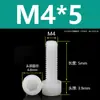 Tornillos de Nylon Hexagonales M3M4M5M6M8M10M12 Cabezal de Copa de Plástico Cabezal Cilíndrico Moleteados Tornillos de Apriete Manual Aislados
