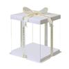 Caja para Pastel Cartulina Blanca Caja de Embalaje para Pastel de Cumpleaños Fábrica de Alimentos Mascotas Personalizada Multicapa Postre Repostería Tapa de Mascota