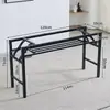 Estrutura de Mesa Dobrável, Suporte de Mesa Longa, Estrutura de Ferro de Camada Dupla/Camada Única, Pernas de Mesa, Pernas de Estrutura de Mesa Dobrável em Ferro Artístico com Travessas