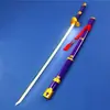 Espada de Madera Luminosa Arma de Cosplay Estilo de Tres Hojas de Zoro de One Piece Akizuki Kibetsu Sin Filo
