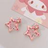 Horquilla Sanliou original con forma de estrella de cinco puntas y lunares, clip BB, linda horquilla de estrella, clip lateral para niña con cabello roto, accesorios para el cabello