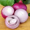 Cebollas de Piel Morada de Shandong Frescas 2.5 kg Frutas y Verduras para Comer Crudas, Cebollas Redondas Dulces, Productos de Temporada de la Granja para Comer Crudos