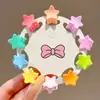 Presilhas de Cabelo Coloridas Infantis Meninas Princesa Cabeça Mini Franja Pequenas Pinças de Garra Bebê Criança Pequena Acessórios de Cabelo Meninas Cabelo Solto Presilhas de Cabelo