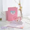 Tarjeta de Felicitación Estéreo con Corte de Mariposa Estilo Ins de Alta Apariencia Creativa Tarjeta de Bendición de Confesión Festiva Día de San Valentín Navidad