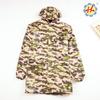 Ropa protectora de botón compuesto impermeable para mujer, delantal de forro polar antiaceite y antidirt para mujer