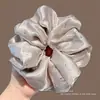 Scrunchie de rede retrô de alta qualidade, elástico de cabelo versátil oversized estilo coreano, acessório de cabelo de alta elasticidade para outono e inverno