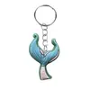 Llavero Colgante de Cola de Sirena Creativo Dibujos Animados PVC Goma Suave Accesorio Llavero Decoración de Equipaje