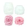 Molde Exquisito de Piedra Difusora para Velas de Aromaterapia con Relieve de Flores, Molde Exclusivo Transfronterizo Realista de Yeso y Silicona