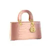 2025 Nueva Bolso de Moda y de Gama Alta Lujo Patrón de Cocodrilo Bolso Princesa Diana Bolso de Mano Cruzado Bolso de Mujer de Cuero Genuino