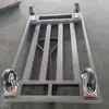 Carrinho de Transporte Dobrável de Alta Resistência para Obra Reboque Puxado à Mão Carrinho de Plataforma Carrinho Portátil para Exterior