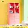 Estante de Ferro Forjado para Uso Doméstico, Estante Modular Colorida Estilo Kallax de Chão com Armazenamento em Gaveta, Novo Estilo Chinês