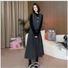 Conjunto de Moda y Estilo Coreano, Tallas Grandes Modelo Nuevo Invierno 2026 para Mujeres de Tallas Grandes, Conjunto Único y Versátil de Tres Piezas