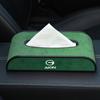 Nueva caja de pañuelos de gamuza para coche ai'an, lujo ligero, caja de pañuelos colgante de alta gama, decoración interior de coche portátil