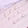 Contas de Concha Naturais de Água Doce Meio Furo Pérola Shijia Contas Soltas Brincos DIY Feitos à Mão Brincos Pingente Acessórios para Joias de Pente