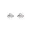 Aretes de botón de perla con pétalos cepillados Guofeng