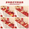 Alfombrilla para Mesa de Aparador de Año Nuevo Mantel Festivo Rojo Mesa de TV 2025 Alfombrilla Protectora para Mesa de Gabinete de Zapatos Alfombrilla Anti-Suciedad