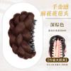 Giro bola cabeza hija capullo de flor peluca bolsa simulación cabello peluca anillo de pelo recogido bajo artefacto para el cabello bolsa de pelo esponjosa