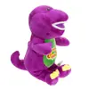 Muñeco de Peluche Morado de Barney Juguete 30CM Dinosaurio Cantante Animal de Peluche Suave Algodón PP Peluche para Niños Abrazable Coleccionable Peluche Personaje de Dibujos Animados Educativo Juguete Regalo de Cumpleaños o Exhibición