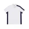 50 Piezas de Camisetas de Manga Corta con Bloques de Color y Media Cremallera con Cuello Alto Pequeño, Ropa de Trabajo Personalizada al por Mayor con Bordado de Logo