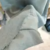 Vestido Longo de Verão 2025 Cintura Alta Cobertura de Carne Linha A Grande Caimento Jeans Enferrujado Saia Feminina Nova Lavada Azul Claro