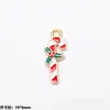 Colgante de Aleación Esmaltada Navideño Colgante de Gota Papá Noel Muñeco de Nieve Reno Colgante de Dibujos Animados Accesorios para Joyería DIY Pulsera Al Por Mayor