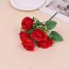 Flores Artificiales, Rosas Romanas Retro, Flores Artificiales, Flores de Seda, Flores para el Hogar, Decoraciones para Sala de Estar, Decoraciones Florales para Pared de Fondo de Boda