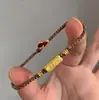 Pulseira Flor de Disco Escovado Vintage com Enrolamento de Contas, Novo Acessório de Pulseira Dourado de Alto Valor Criativo de Luxo Leve para Mulheres