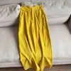 2026 Novo Estilo Tencel Linho Estilo Artístico Levemente Afunilado Calças de Vovó Calças de Outono Calças Longas Atacado H15Gk8933