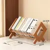 Soporte de lectura para escritorio, Estantería, Librero simple, Soporte de libros de madera maciza, Estantería de escritorio, Portabooks para estudiantes