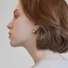Brincos Geométricos Irregulares de Estilo High-Cold para Mulheres, Estilo Francês, Versáteis, Brincos Simples, Brincos Modernos para o Dia a Dia