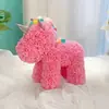 Espuma PE Transfronteiriça Flor Artificial Dia dos Namorados Chinês Presente Rosa Unicórnio Presente de Aniversário Caixa de Presente Pronta