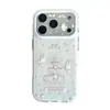 Capa de Celular Fofa Coelho Fonte Maçã 17Promax Adequada para Iphone16Promax Camada Dupla 15Promax