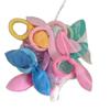 Linda Diadema de Orejas de Conejo, Cuerda para el Cabello de Toalla para Niños, Diadema de Tela Pequeña de Flores y Lunares, Diadema para Bebé que No Maltrata el Cabello