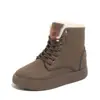 2026 Botas Curtas Quentes de Lã para Mulheres, Botas de Algodão Antiderrapantes de Solado Grosso, Botas Martin de Moda Versáteis para o Inverno, Sapatos Confortáveis para Mulheres