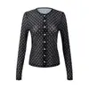 Camiseta base de cuello en V con lunares estilo francés para mujer, colección de otoño, con detalle de lazo, fina y ligera, top de manga larga, nuevo estilo 2026