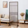 Nueva Pantalla Divisoria Estilo Chino para Entrada de Sala de Estar, Uso Doméstico, Separador de Habitación de Bambú, Entrada Simple Moderna Pastoral