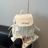 Mochila Laço da Moda Bolsa Feminina 2025 Verão Nova Mochila Estilo Coreano Estilo Faculdade Bolsa Balde Portátil