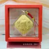 Popular Chapado en Oro 38 Piezas Día de la Reina Día de la Diosa Ma Zu Cuadrado Colgante Bolso Teléfono Llavero Venta al por Mayor Transfronterizo