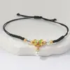 Pulsera trenzada Círculo Qiankun, estilo Nudo Chino, Símbolo de Manzana y Deseo, Fragmentos de Plata, 0 kg Atracciones Turísticas, Fabricante Transfronterizo, Venta al por Mayor de Joyería