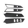 Adecuado para 20 Pajero Jinchang patrón de fibra de carbono interior control central moldura marco de engranaje manija volante pegatinas decorativas