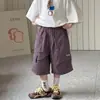 Cotton Shop Pantalones Cortos de Verano Estilo Coreano para Niños 2026 Nuevos Casuales Versátiles Personalidad Secado Rápido Ligeros