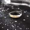 Anéis Combinando de Prata Esterlina S999 Original Casal Pensando Dia e Noite Moda Gentil Versátil Temperamento Personalidade Joia de Mão Exquisita Dropshipping