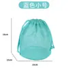 Nueva Bolsa Cosmética de Malla con Cordón, Bolsa Portátil de Viaje para Natación, Bolsa Cosmética de Malla Perezosa, Neceser de Baño