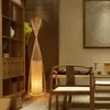 Lámpara de Atmósfera LED para Sala de Estar Estilo Wabi-Sabi, Iluminación para Sala de Té con Arte de Bambú de Casa de Huéspedes Estilo Chino, Lámpara de Pie para Lectura junto a la Cama