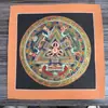 Mandala Pintado a Mano Tibetano Nepalí Dorado Caliente Tamaño 26*26 Núcleo de Tarjeta