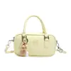 Bolsa de Bolos Portátil Personalizada para Mujer Bolso Boston Retro Versátil Bolso Cruzado Simple Bolso Almohada para Mujer